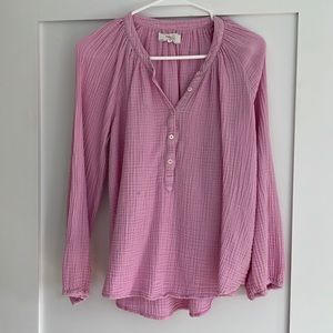 Xirena Pink Long Sleeve Blouse